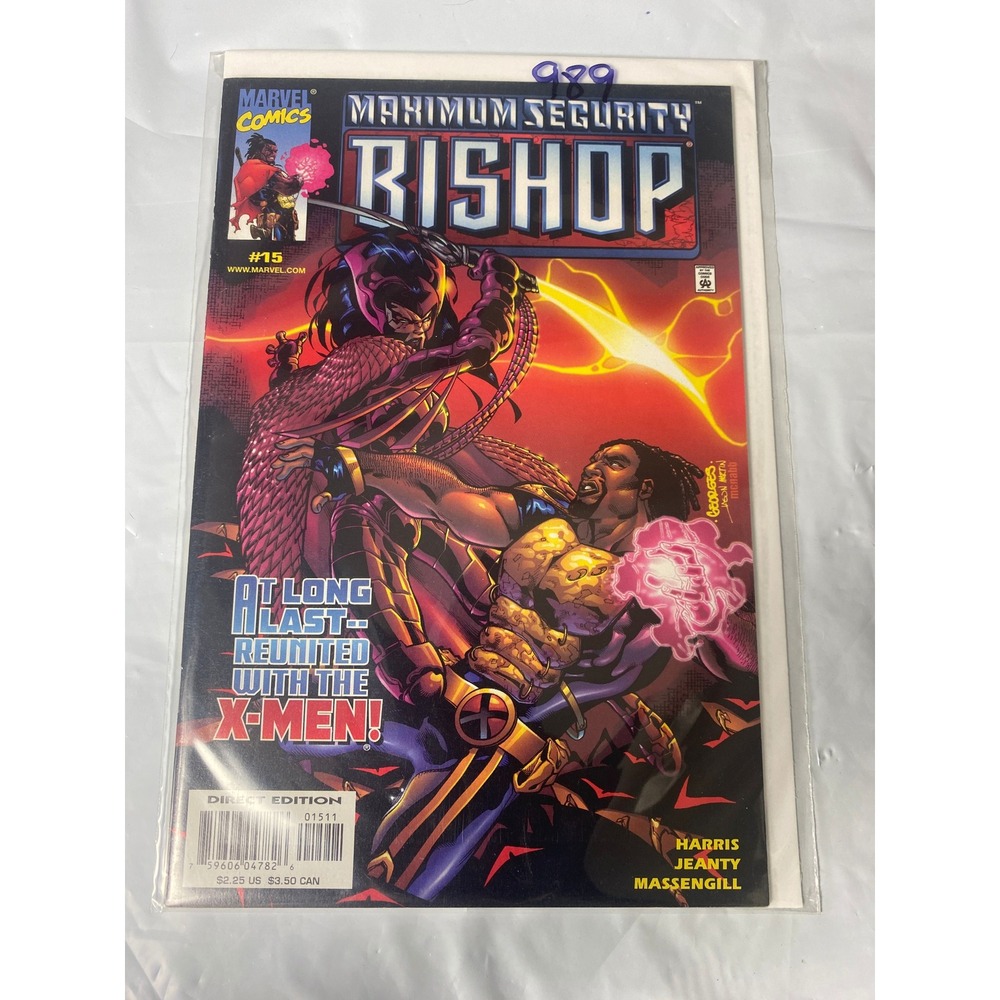 Marvel Comics Bishop Maximum Security 15 Harris Jeanty Massengill 2001 X-Men